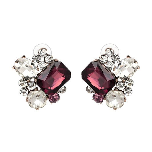 Oh Maroon Statement Earrings